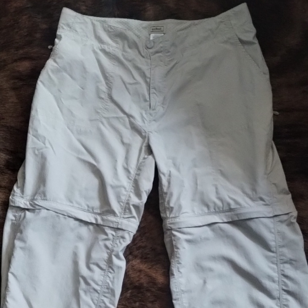 L.L.Bean Lightweight Tan Convertible Pants